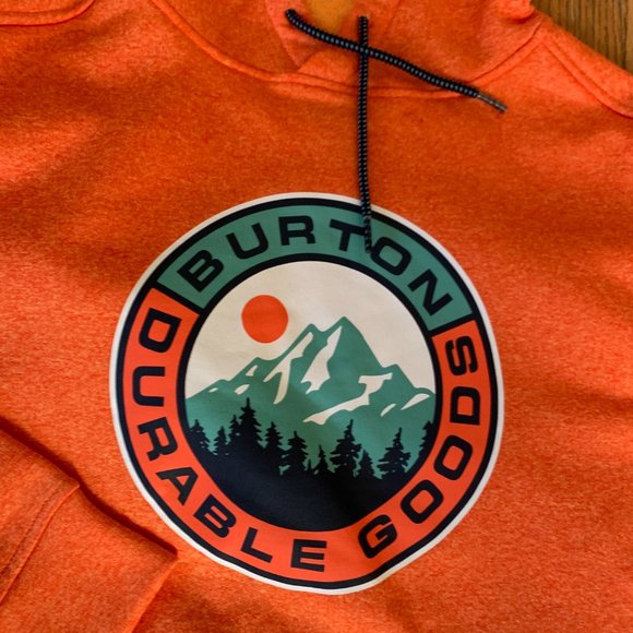 Burton Oak Pullover Hoodie, Men's Burton Hoodie, Hoodie with Thumbholes, Burton - Picture 3 of 7